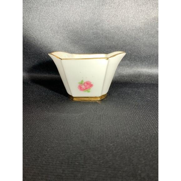 Fine China Sugar and Creamer Roses Esther Leeds - Picture 6 of 11